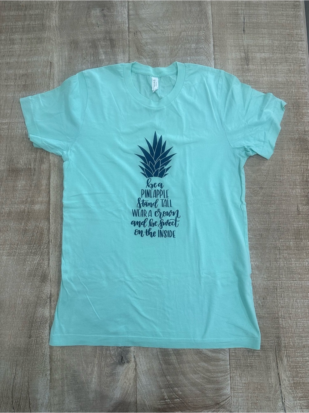 Be a Pineapple Tee | Bella + Canvas | Seafoam Green, Size M
